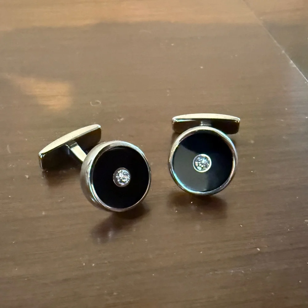 Hugo Boss Black and Silver Cufflinks